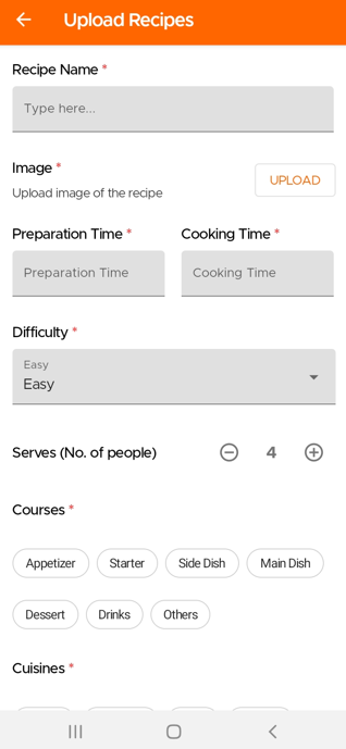 Recipe App FAQ's