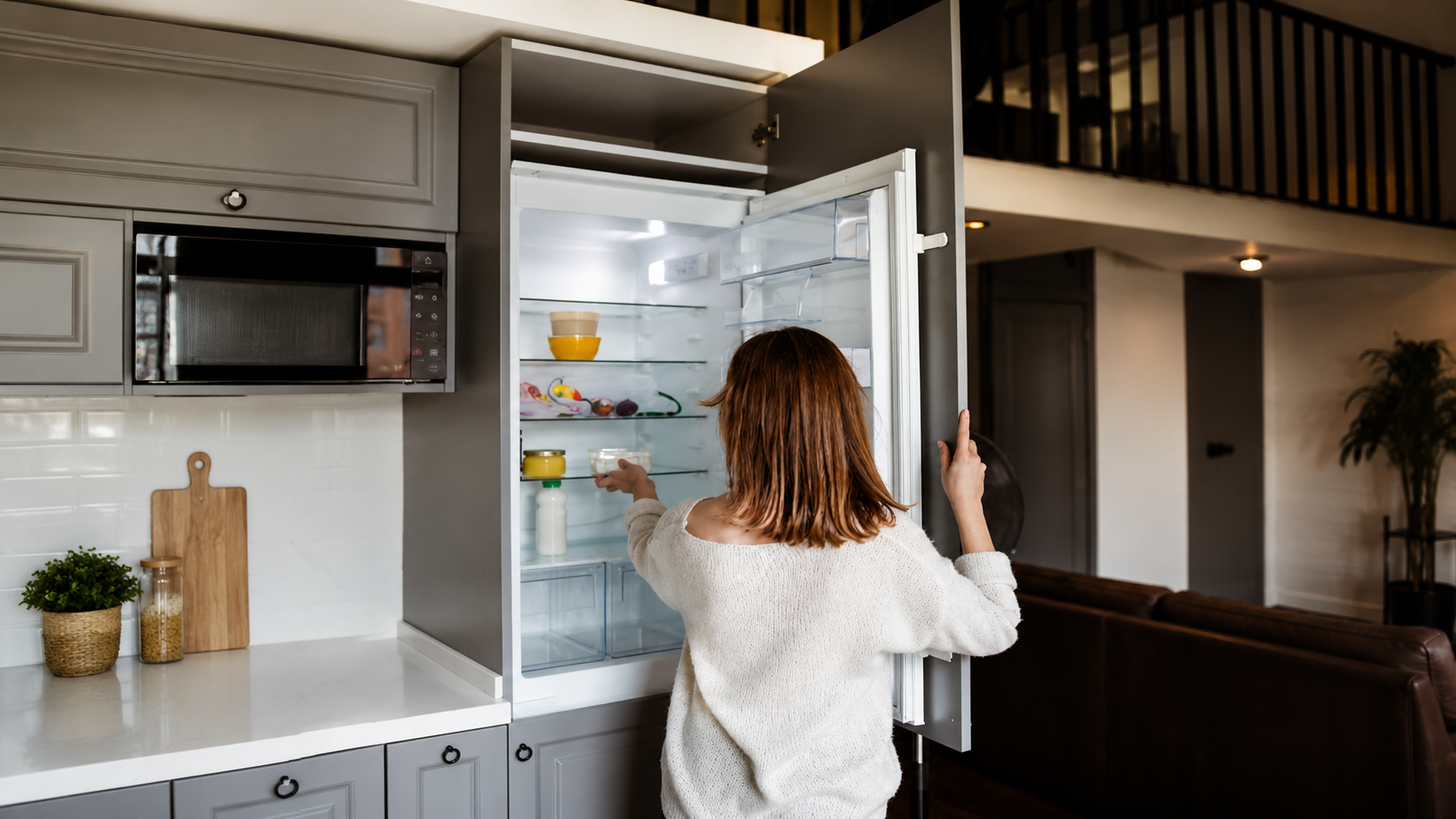 Refrigerator zoning map showing shelf temperature zones