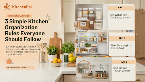 3 simple kitchen organization rules